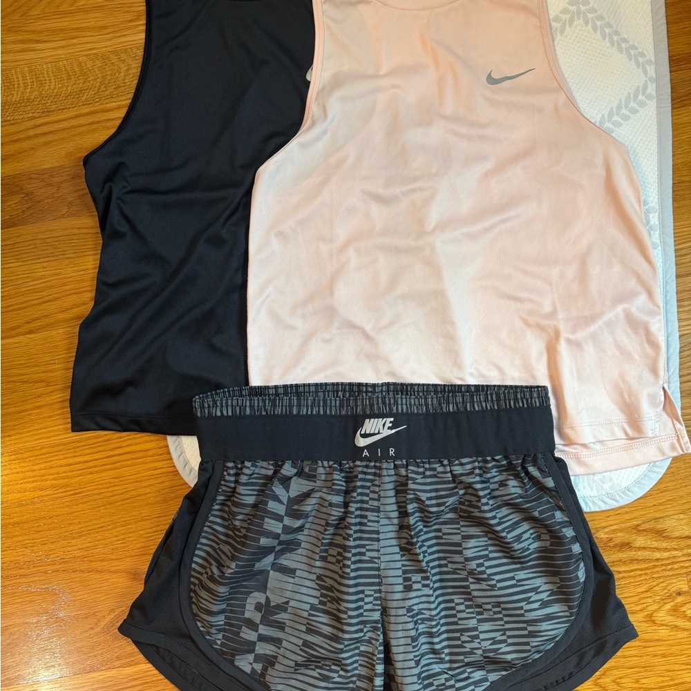 Nike Dri-FIT tank tops and shorts